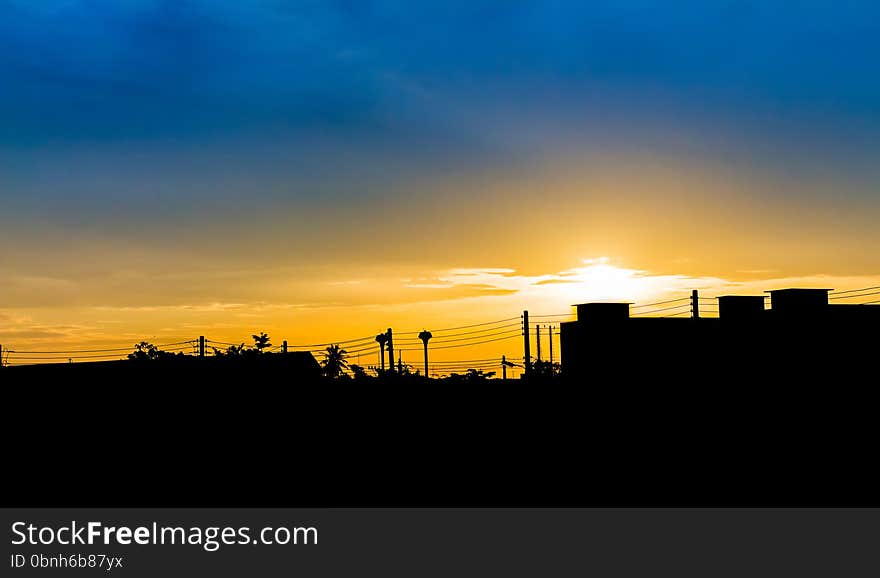 Early morning multicolored summer sunrise general illustration