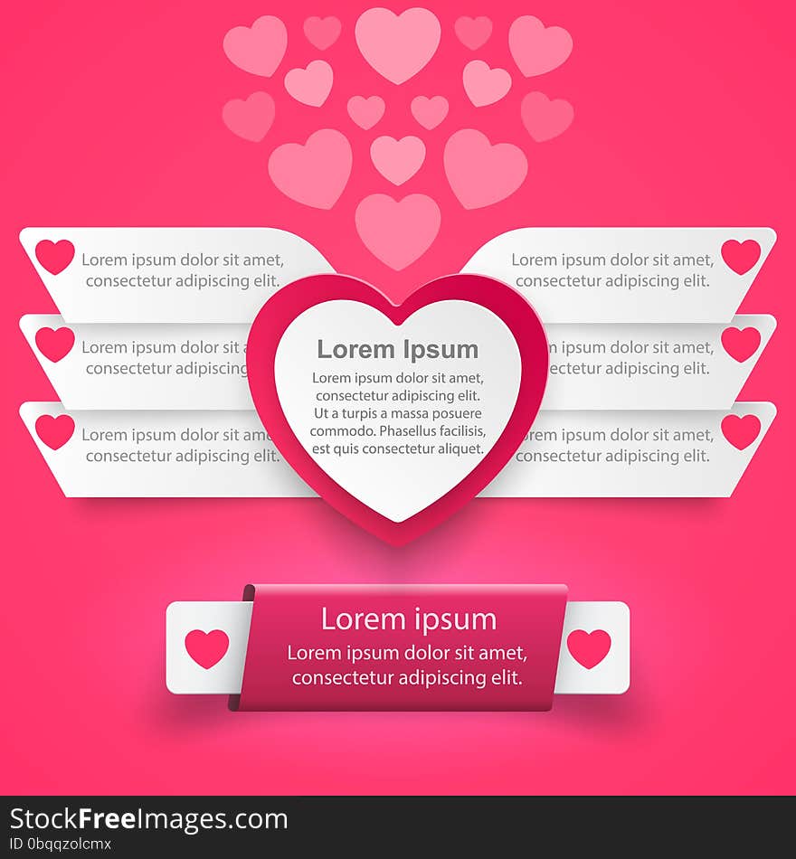 Valentine Day Heart. Abstract 3D digital illustration Infographic. Valentine Day Heart. Abstract 3D digital illustration Infographic.