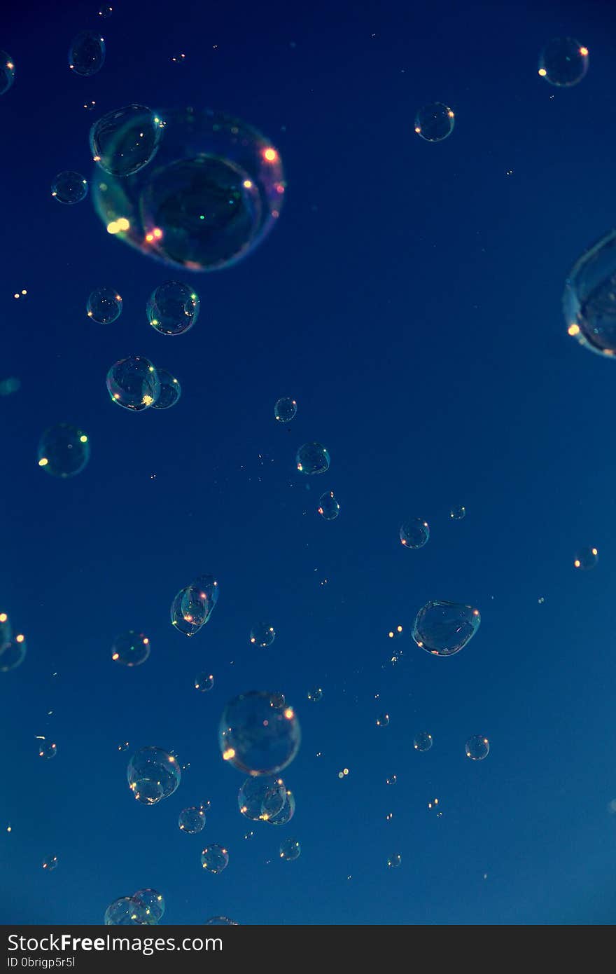 Bubbles floating in the Sky