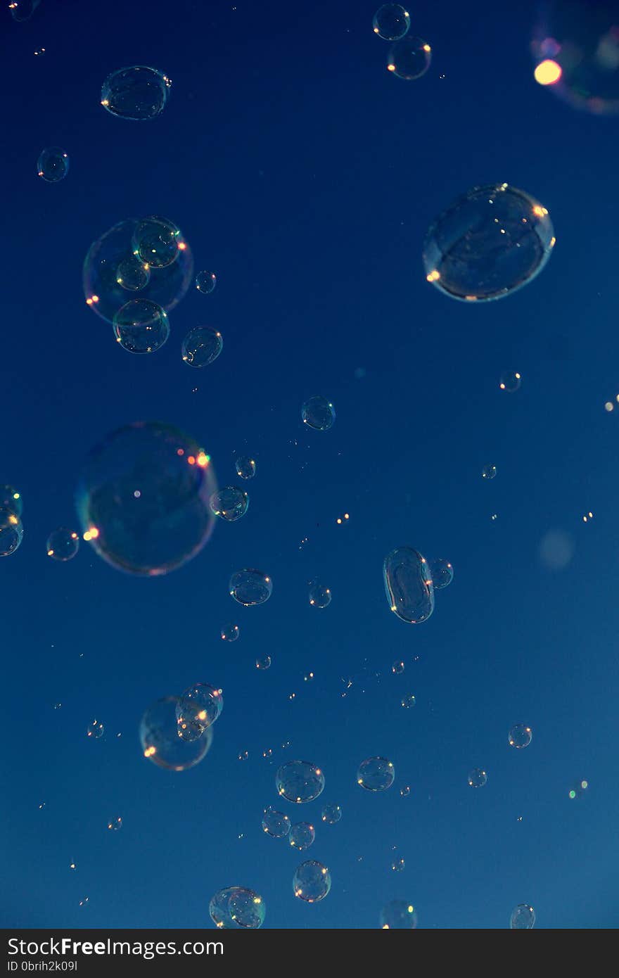 Bubbles floating in the Sky