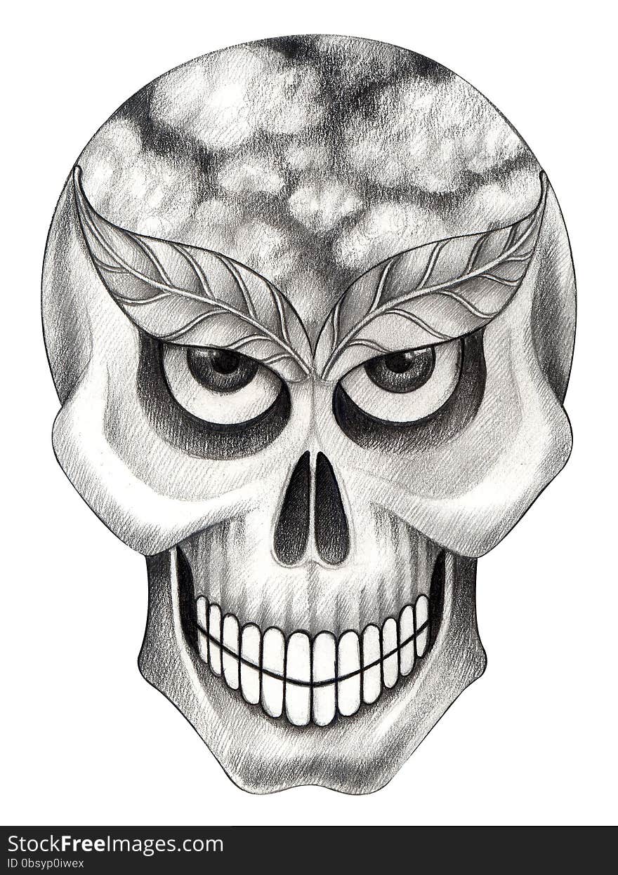 Art skull surreal.