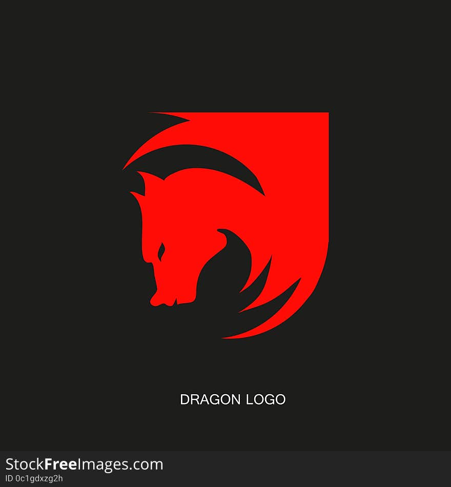 Red dragon logo