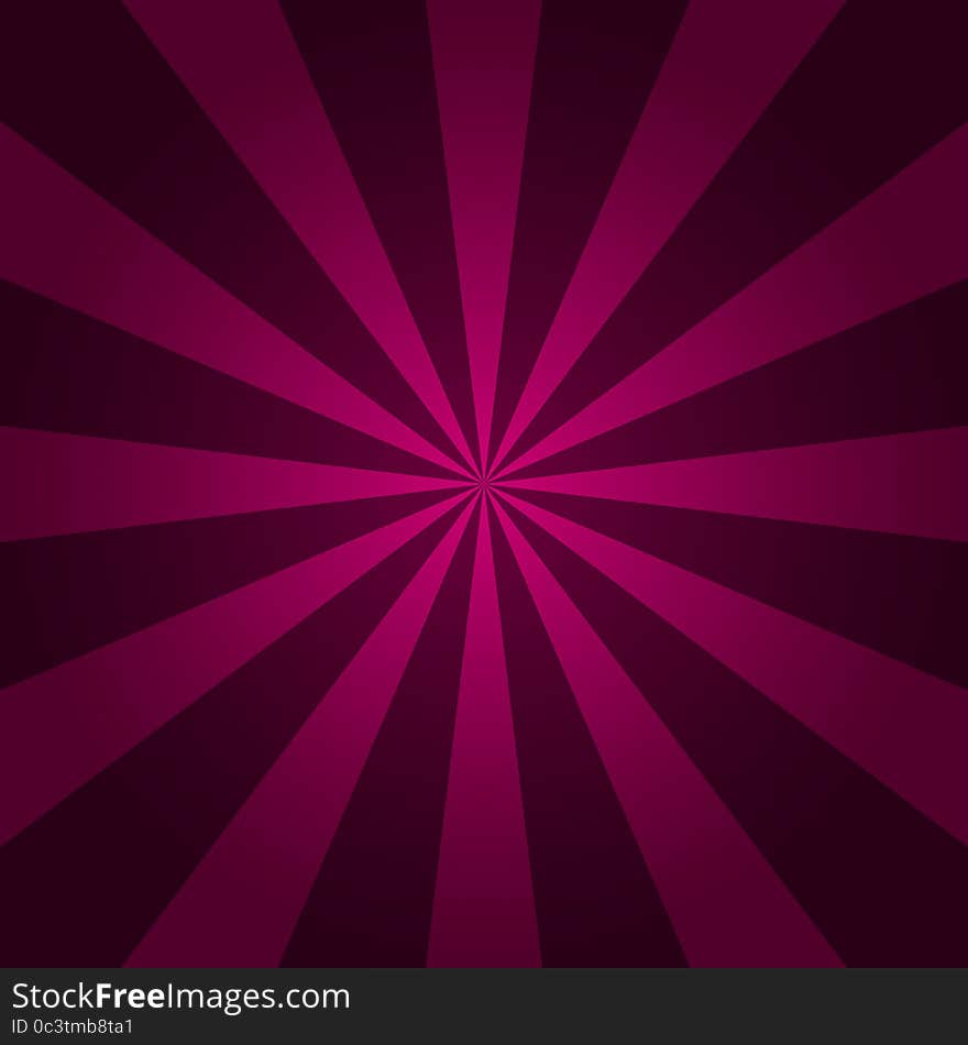 Abstract starburst red background. Radial lines. Vector cool background for holiday