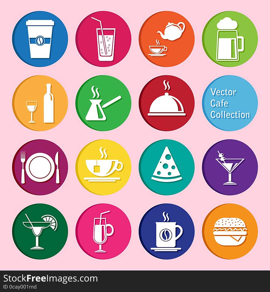 Vector Collection: Cafe And Restaurant Icons