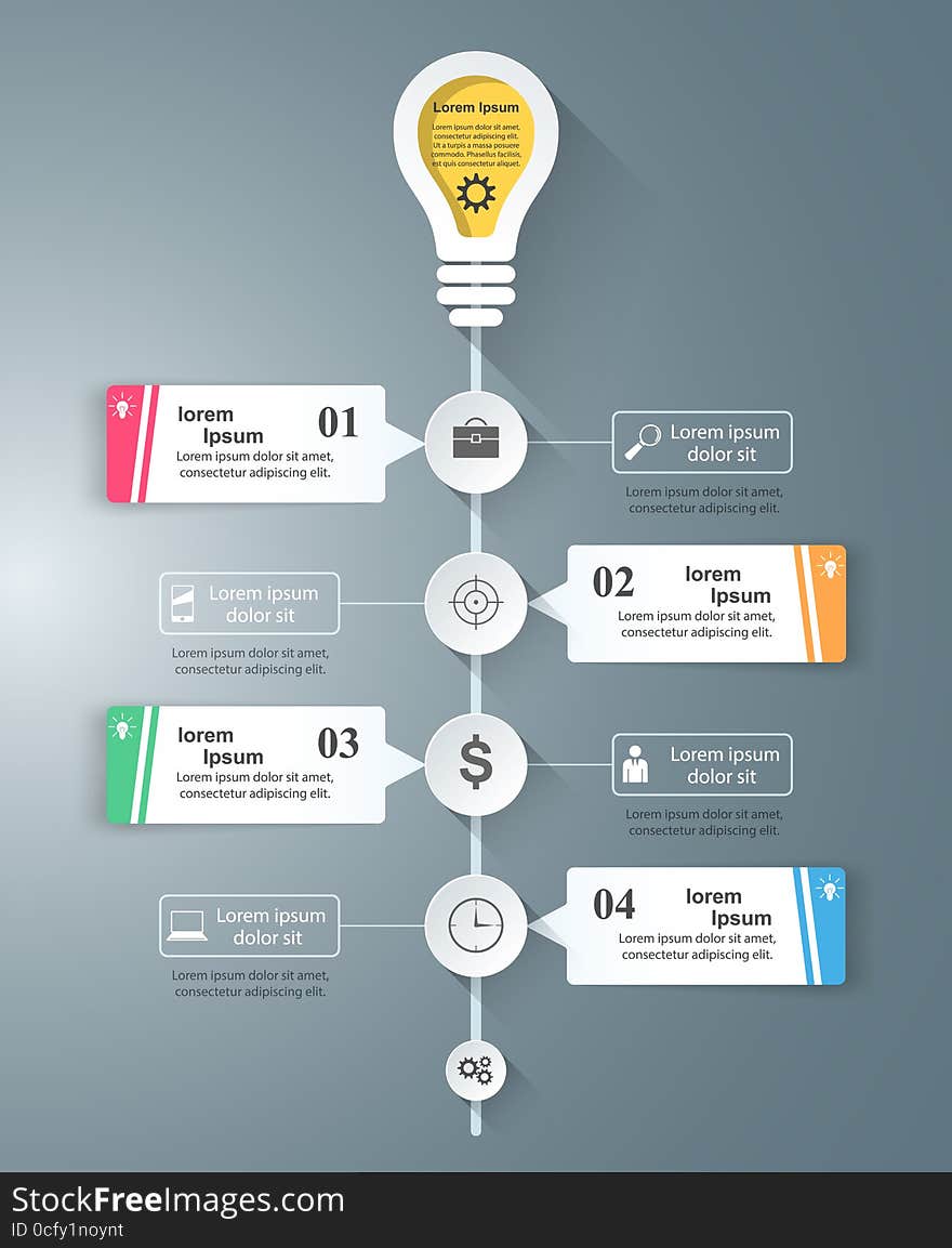 Infographic design template and marketing icons. Bulb icon. Light icon. Infographic design template and marketing icons. Bulb icon. Light icon.