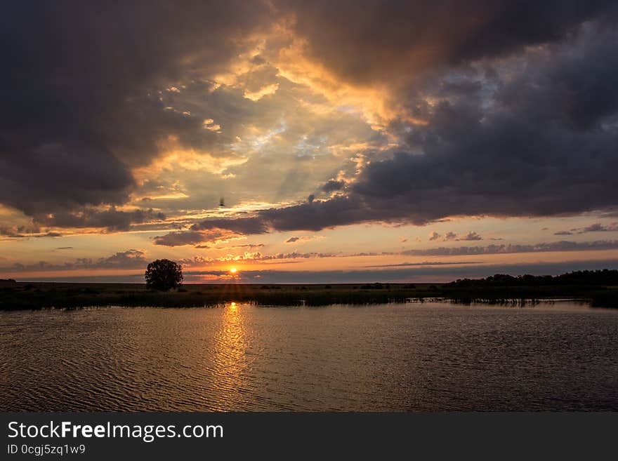 Sunrise on the lake