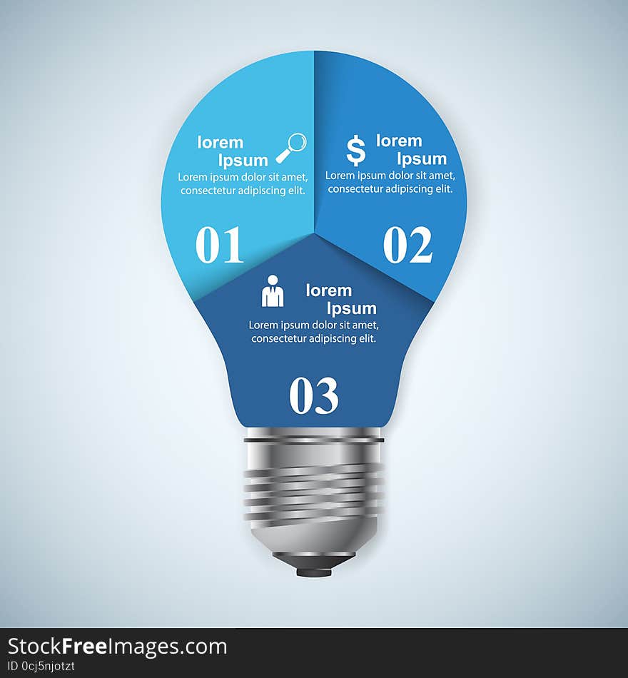 Infographic design template and marketing icons. Bulb icon. Light icon. Infographic design template and marketing icons. Bulb icon. Light icon.