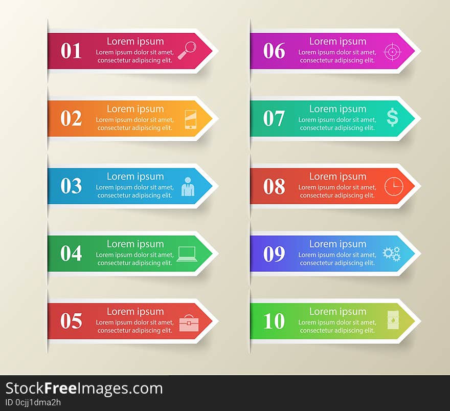 Business Infographics Origami Style Vector Illustration.