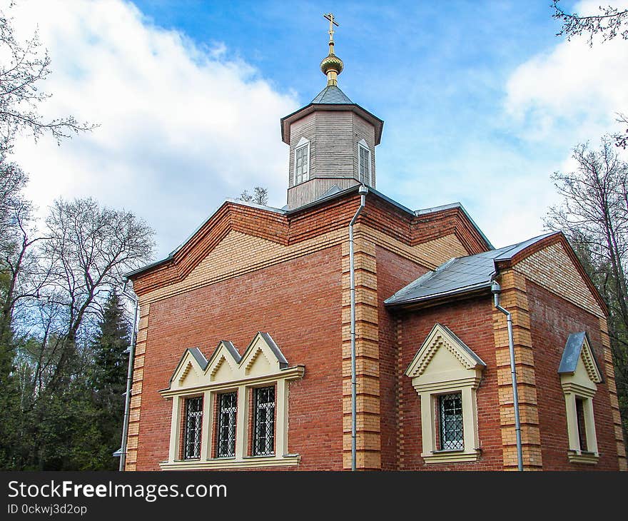 Orthodox monastery Tikhonova Pustyn in the Kaluga region &x28;Russia&x29;.