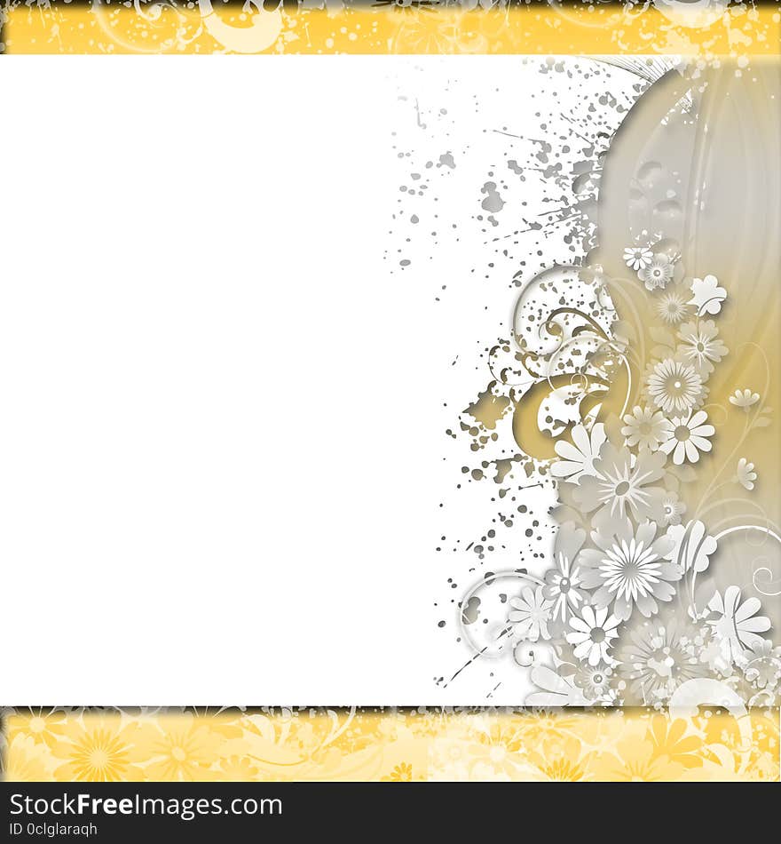 Image and illustration composition gold and white design element for Valentine, party, wedding invitation background, border or frame and copy space. Image and illustration composition gold and white design element for Valentine, party, wedding invitation background, border or frame and copy space.