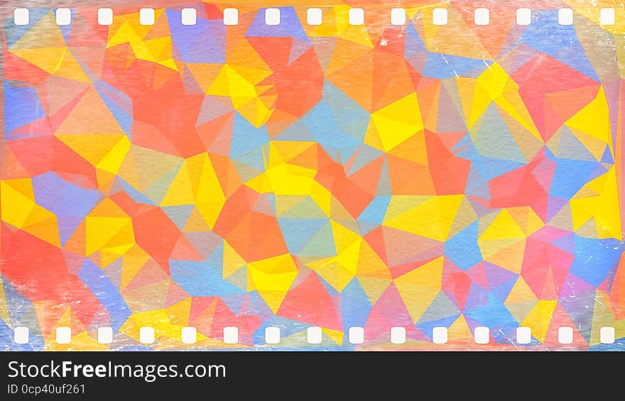 Colorful Artistic Mosaic Cubes Background