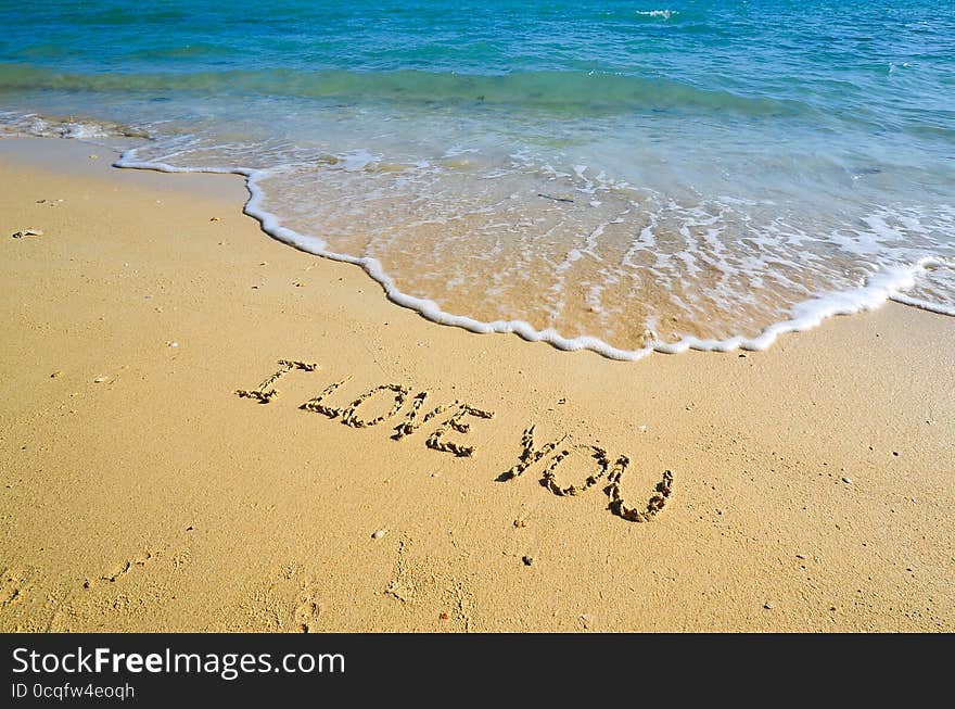 I Love You On The Beach