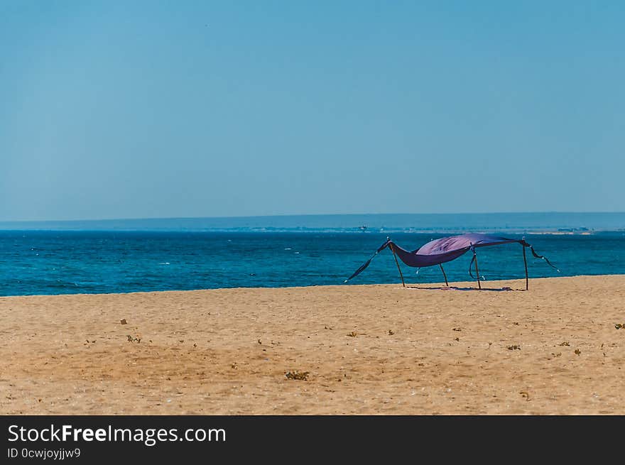 Empty beach on Black Sea, Crimea. Empty beach on Black Sea, Crimea.