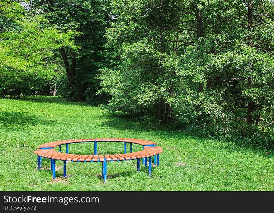 Two benches in the park