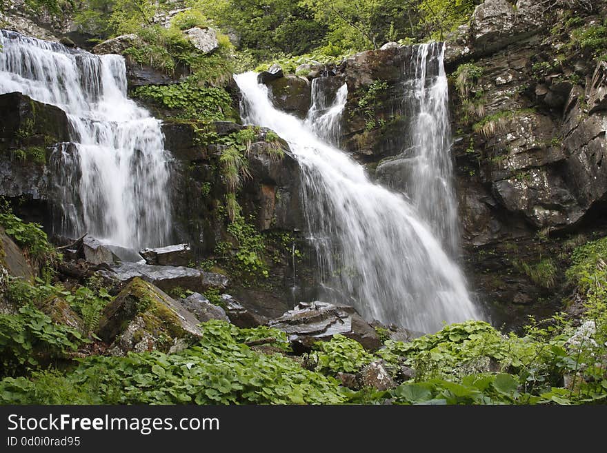 A view of Dardagna falls in Emilia Romagna &#x28;Italy&#x29;. A view of Dardagna falls in Emilia Romagna &#x28;Italy&#x29;