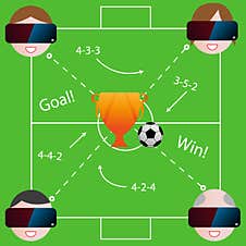 VR Football Royalty Free Stock Images