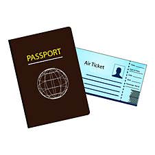 Passport And Airticket Stock Images