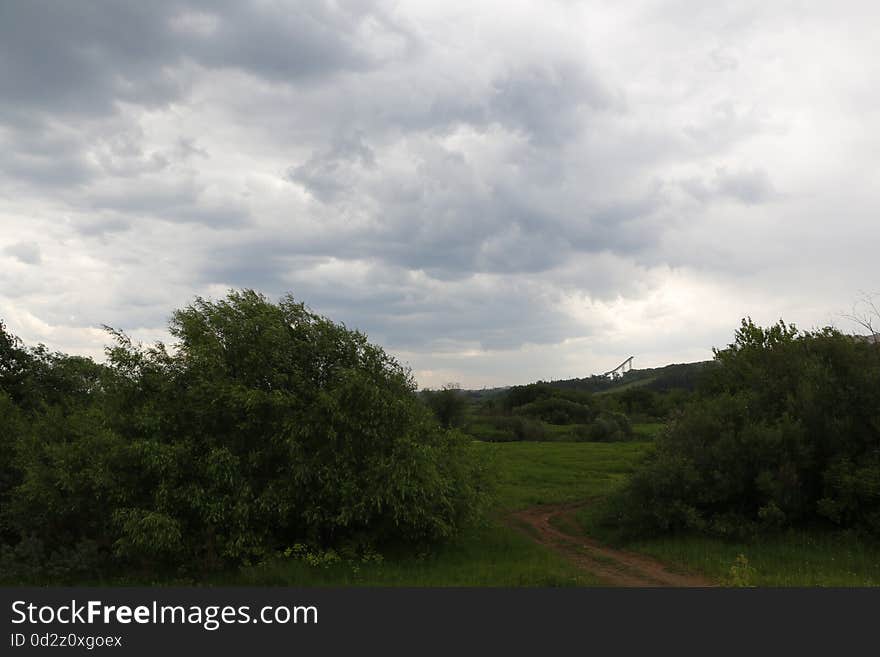 The sky and clouds