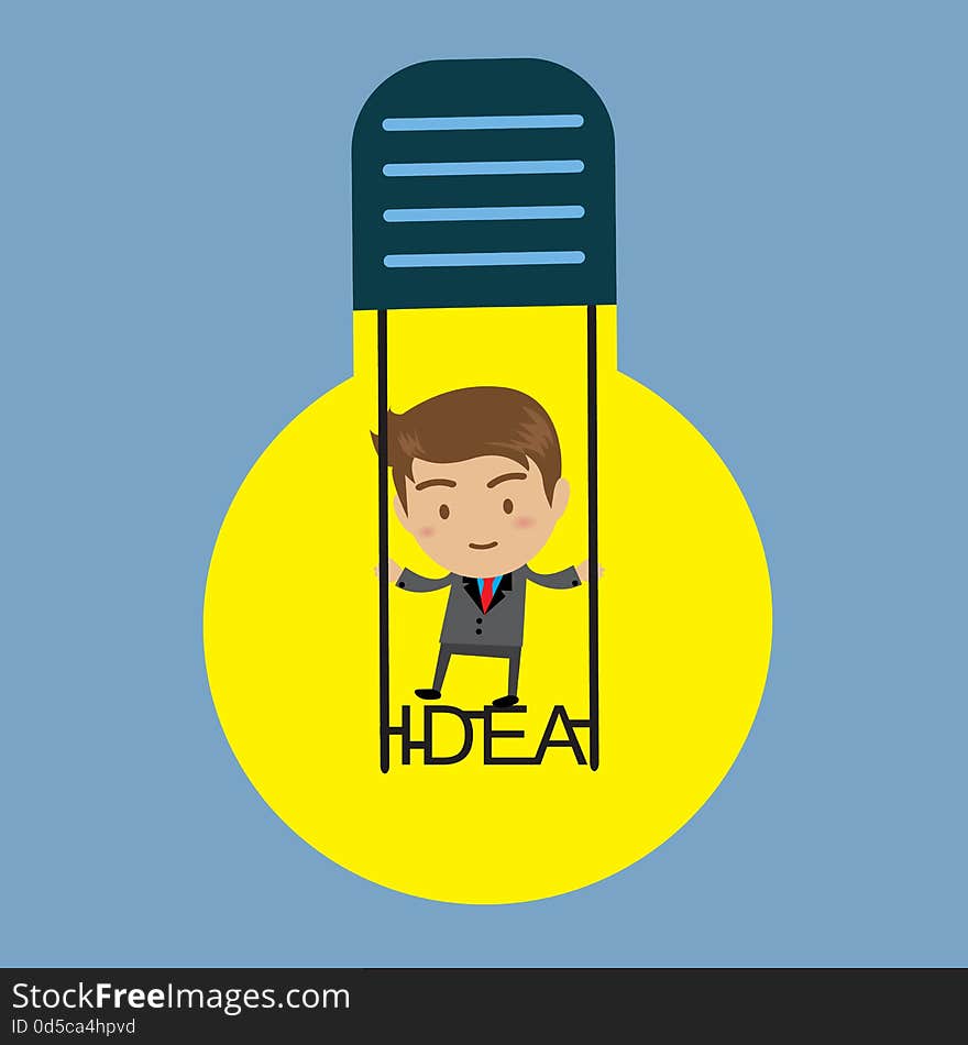 Businessman big idea