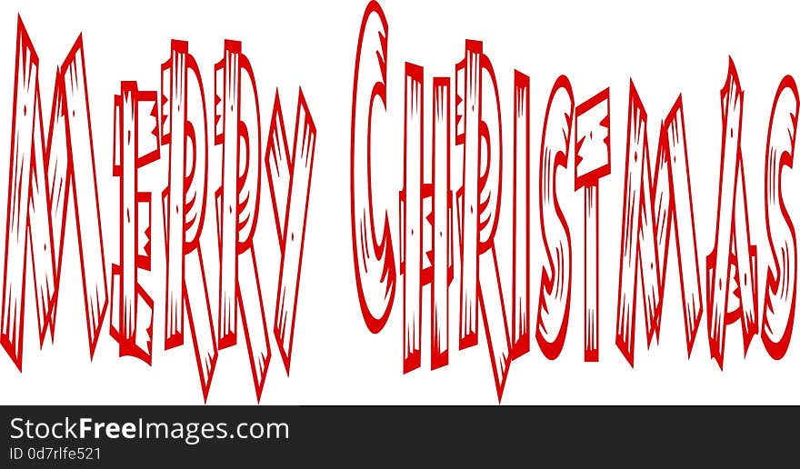 Merry Christmas writen in English