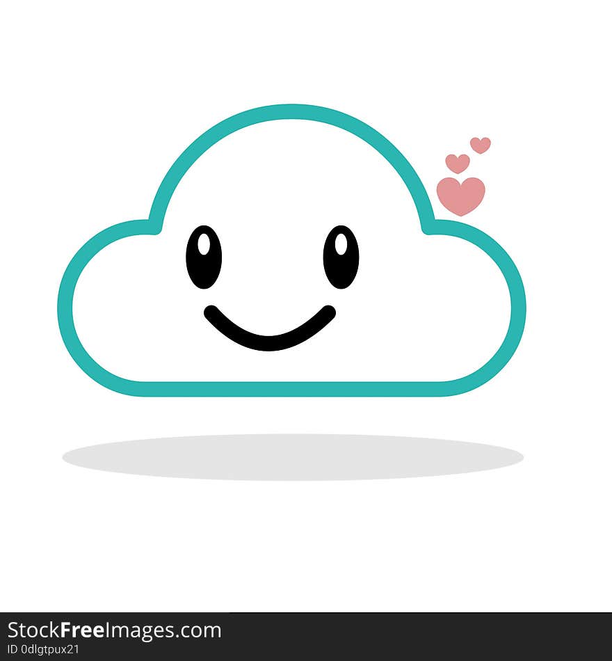 Vector illustration of a Cartoon Cloud. Eps file is also available. Vector illustration of a Cartoon Cloud. Eps file is also available.