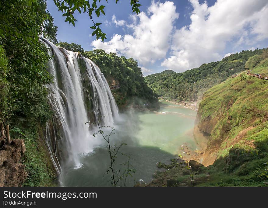 View of Huangguoshu waterfal，Guizhou Province,China