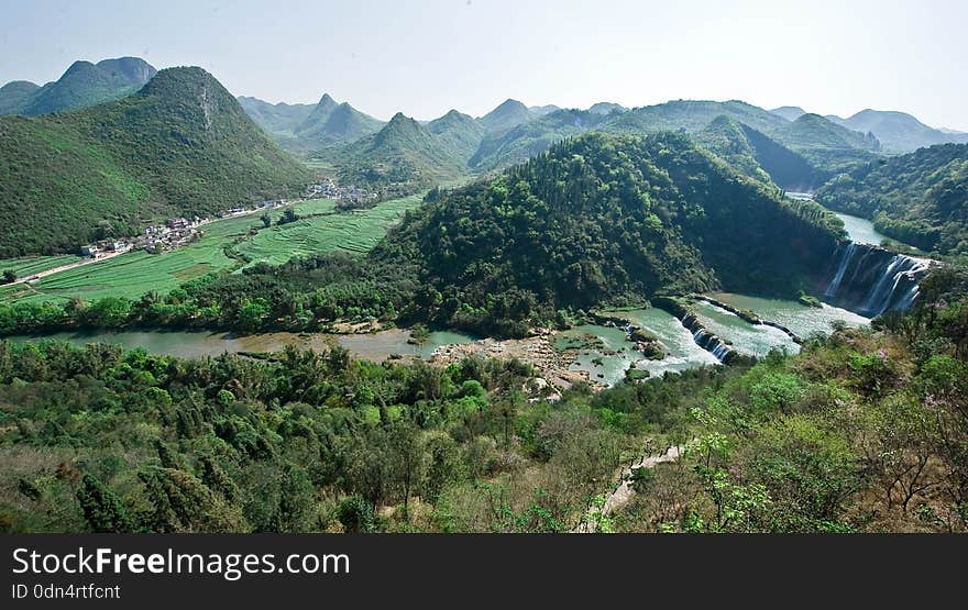 View of Jiulong waterfall ,Yunnan,1