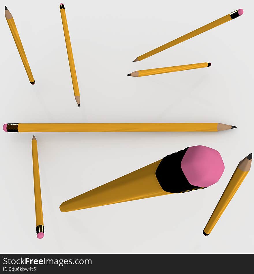 Multiple yellow pencil graphics at multiple angles. Multiple yellow pencil graphics at multiple angles.