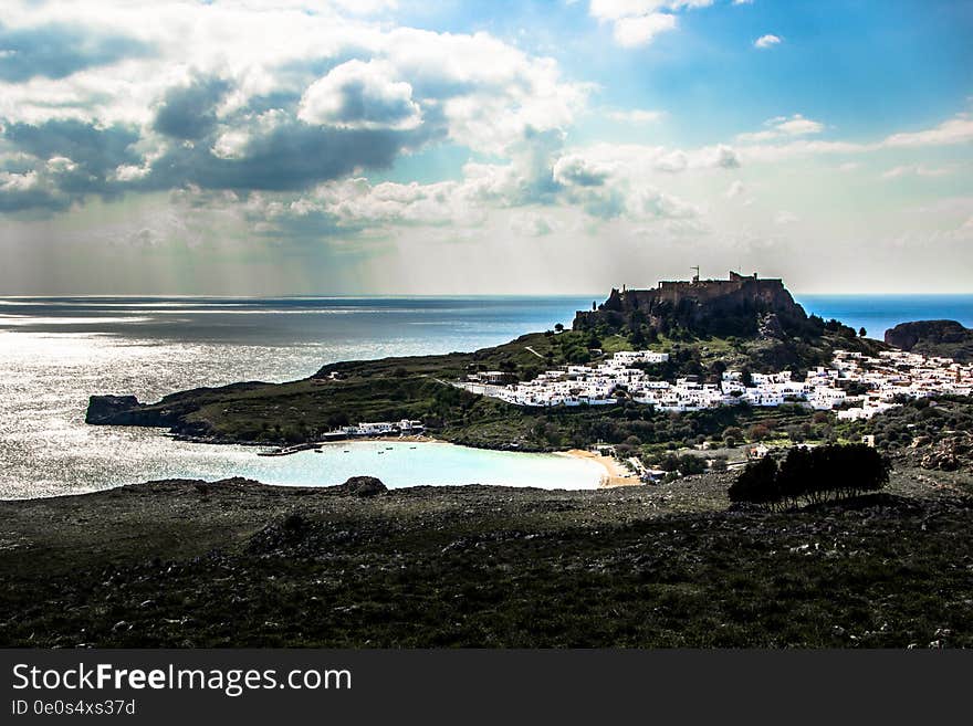 Rhodes- view to Lindos