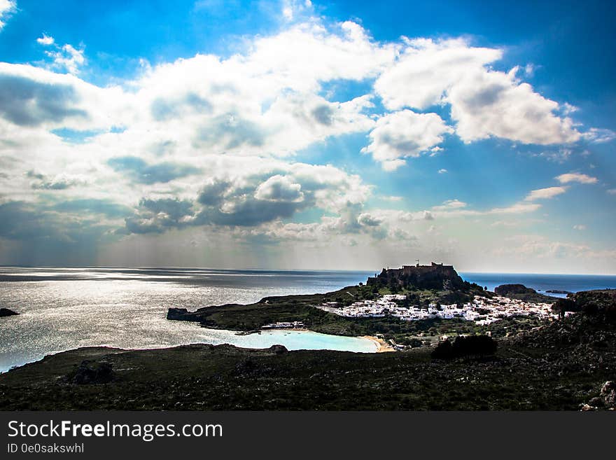 Rhodes- view to Lindos