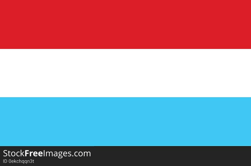 Flag of luxembourg vector icon illustration