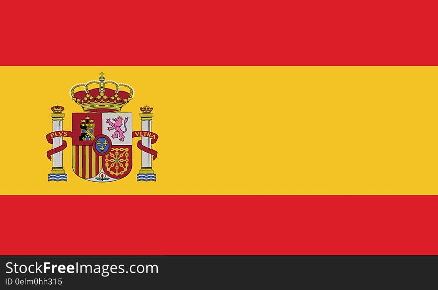 Flag of spain vector icon illustration