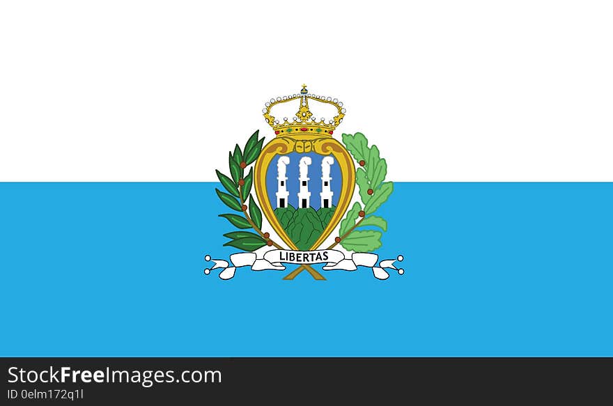 Flag Of San Marino Vector Icon Illustration