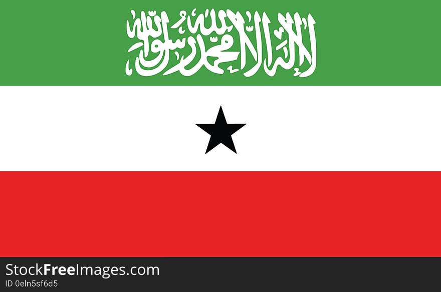 Flag of somaliland vector icon illustration eps10