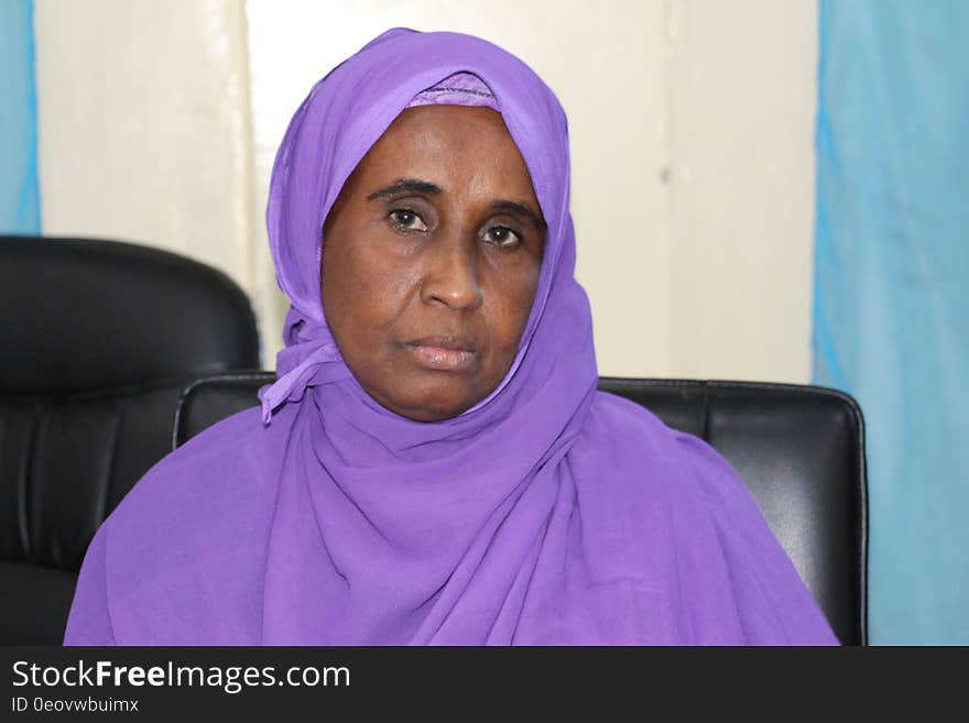 Amina Sheikh Osman, an MP-elect from South West State at the polling center during the electoral process to choose members of the Lower House of the Somali federal Parliament in Baidoa, Somalia on November 24, 2016. AMISOM Photo / Sabir Olad. Amina Sheikh Osman, an MP-elect from South West State at the polling center during the electoral process to choose members of the Lower House of the Somali federal Parliament in Baidoa, Somalia on November 24, 2016. AMISOM Photo / Sabir Olad