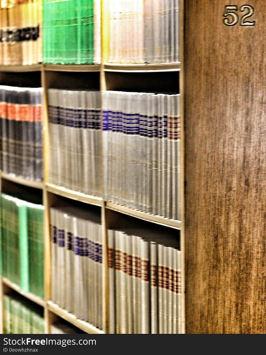 Rows of legal books in a law library. Rows of legal books in a law library