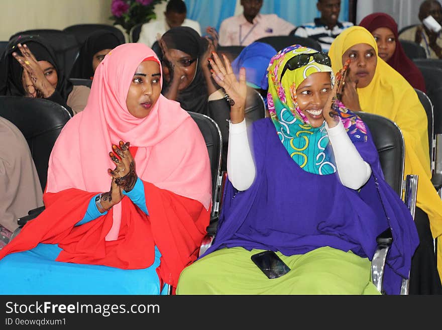 Delegates applaud during the electoral process to choose members of the Lower House of the Federal Parliament in Baidoa, Somalia on November 24, 2016. AMISOM Photo / Sabir Olad. Delegates applaud during the electoral process to choose members of the Lower House of the Federal Parliament in Baidoa, Somalia on November 24, 2016. AMISOM Photo / Sabir Olad