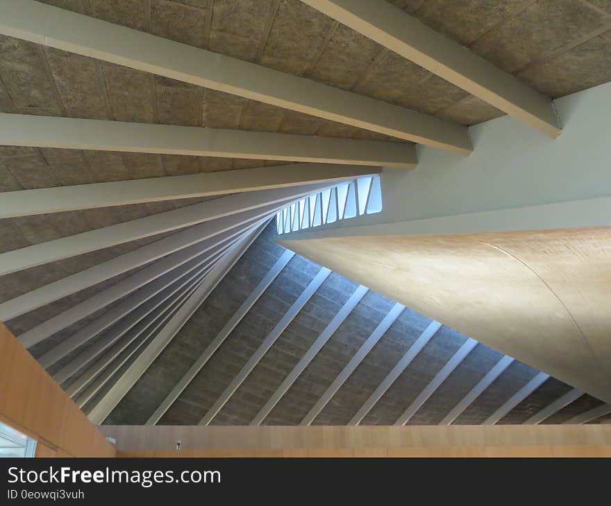 Interior of the Design Museum in London, housed in the former Commonwealth Institute building from the 1960s. Interior of the Design Museum in London, housed in the former Commonwealth Institute building from the 1960s.