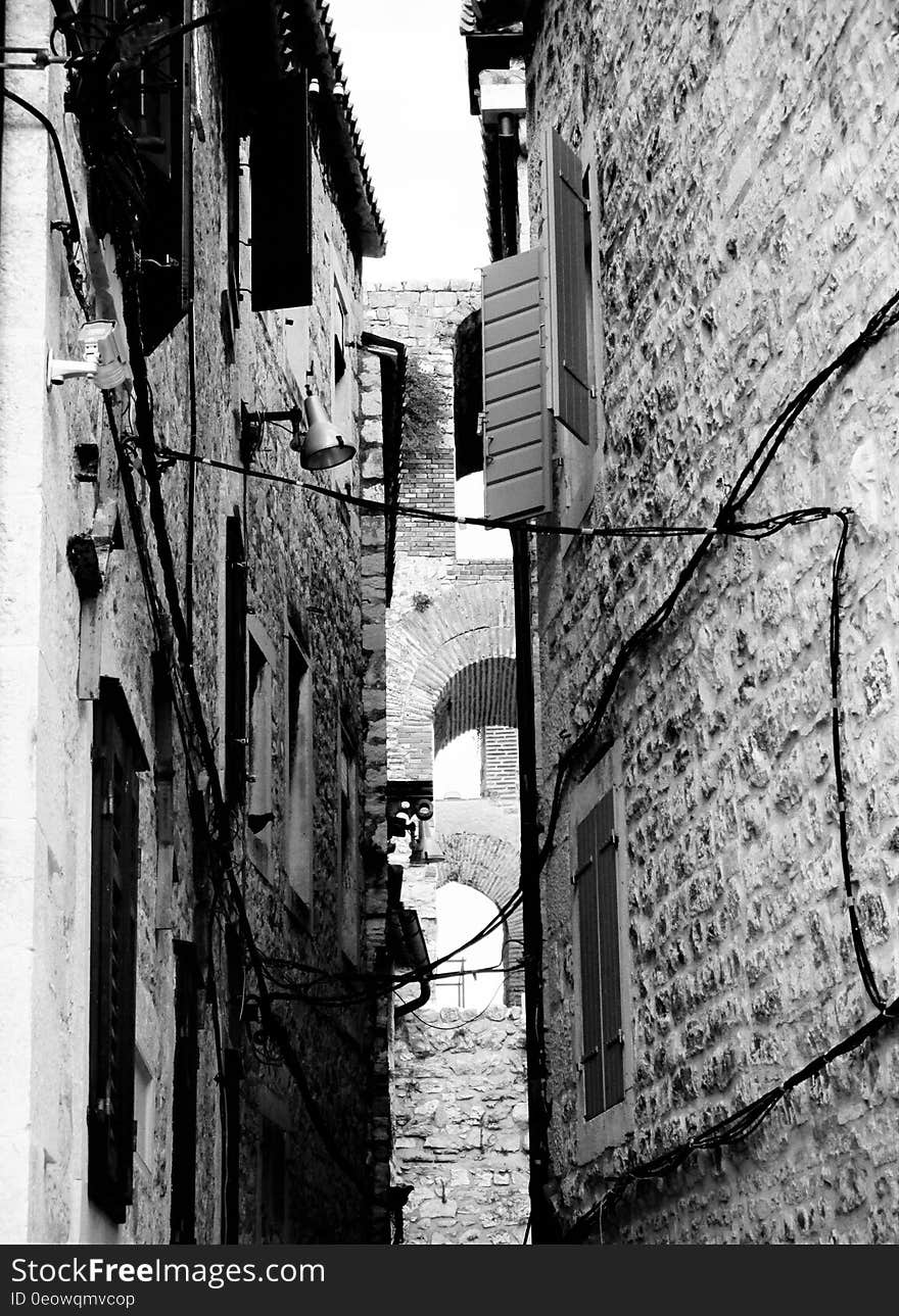 A travers les ruelles moyenâgeuses de Split. A travers les ruelles moyenâgeuses de Split