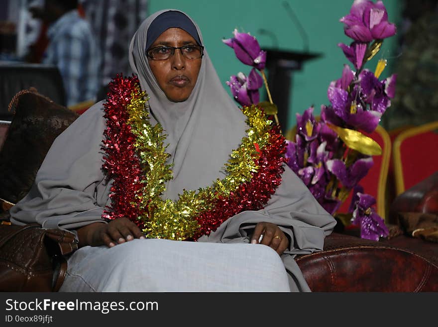 Nadiifa Farah Jama, an MP-elect from GalMudug State at the polling center during the electoral process to choose members of the House of the People in Cadaado, Somalia on December 06, 2016. AMISOM Photo. Nadiifa Farah Jama, an MP-elect from GalMudug State at the polling center during the electoral process to choose members of the House of the People in Cadaado, Somalia on December 06, 2016. AMISOM Photo