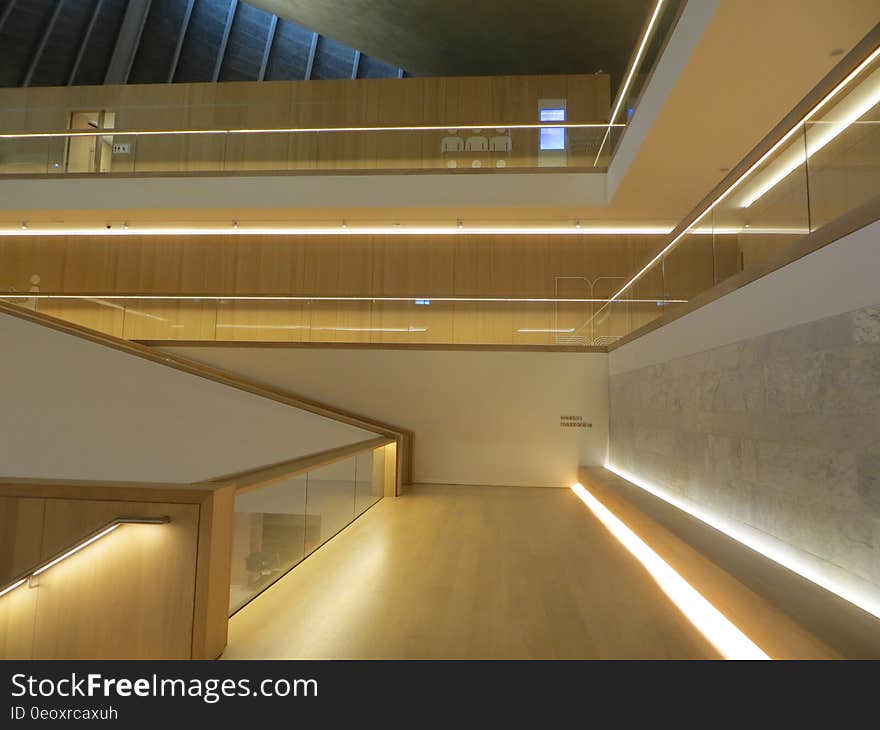 Interior of the Design Museum in London, housed in the former Commonwealth Institute building from the 1960s. Interior of the Design Museum in London, housed in the former Commonwealth Institute building from the 1960s.