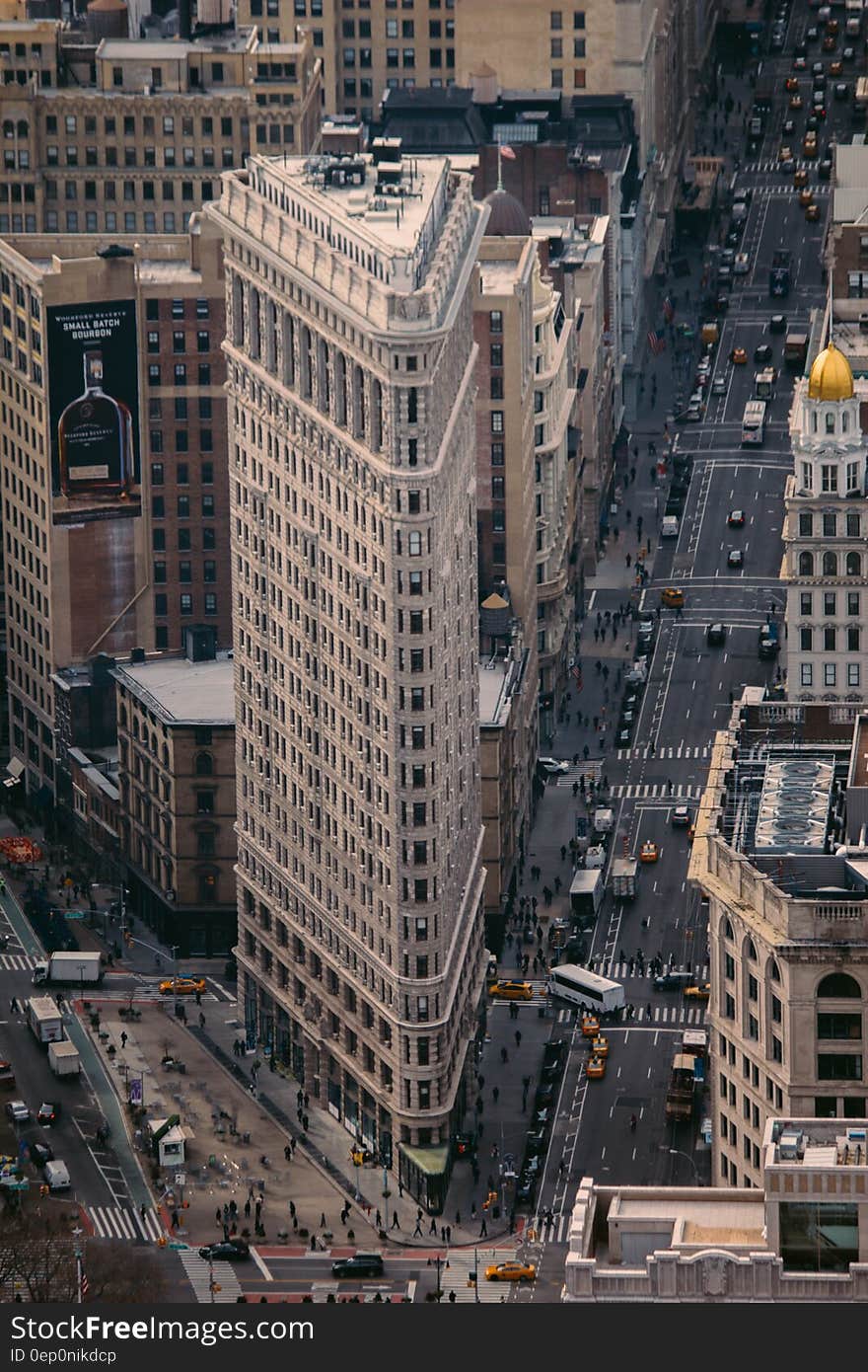 Aerial view of modern architecture in skyline of large city. Aerial view of modern architecture in skyline of large city.