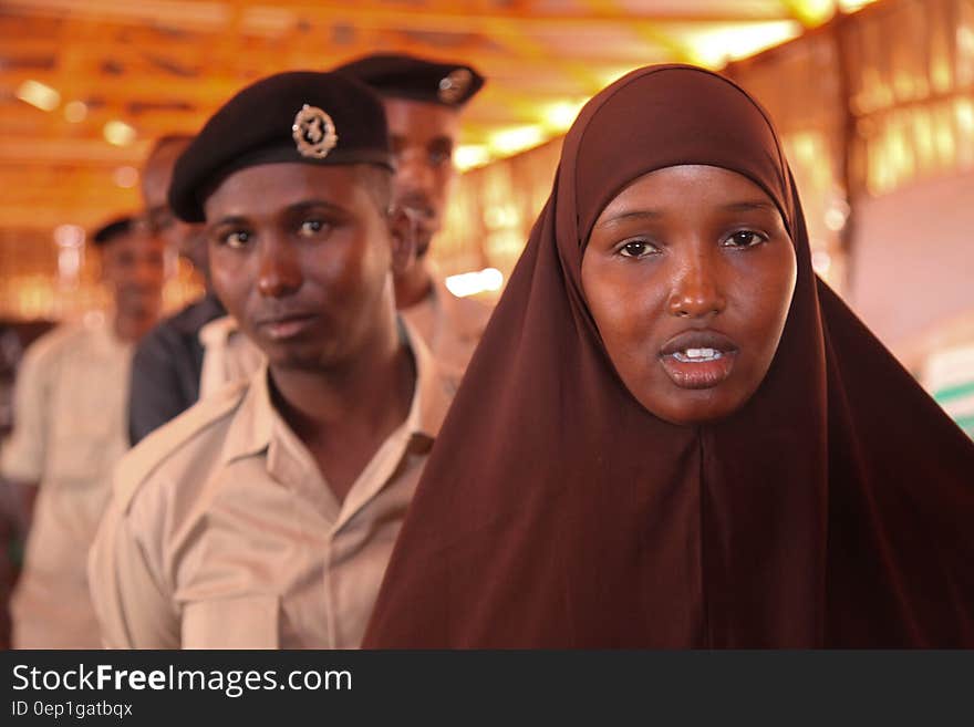 New recruits for the Interim Jubbaland Administration &#x28;IJA&#x29; line up for a medical checkup at Kismayo Police Training School during the vetting exercise in Kismayo Somalia on December 21, 2016. AMISOM Photo/ Barut Mohamed. New recruits for the Interim Jubbaland Administration &#x28;IJA&#x29; line up for a medical checkup at Kismayo Police Training School during the vetting exercise in Kismayo Somalia on December 21, 2016. AMISOM Photo/ Barut Mohamed