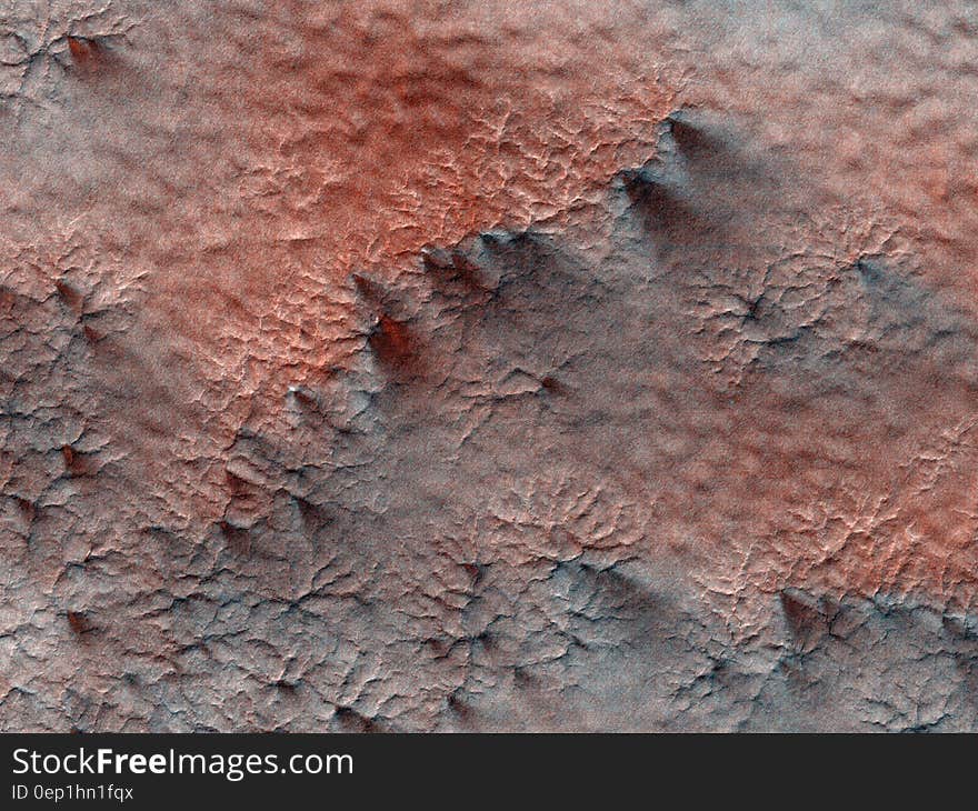 Abstract red and brown landscape texture on surface of Mars. Abstract red and brown landscape texture on surface of Mars.