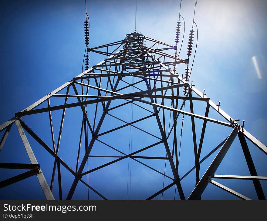 Low Angle Photography of Gray Metal Post during Daytime