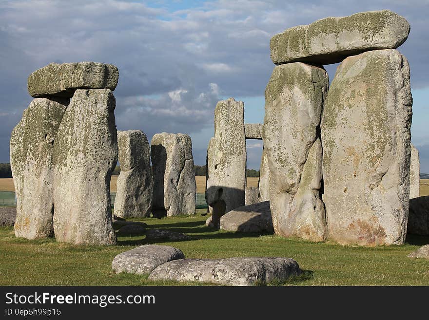 Stonehenge Under Dark Clouds