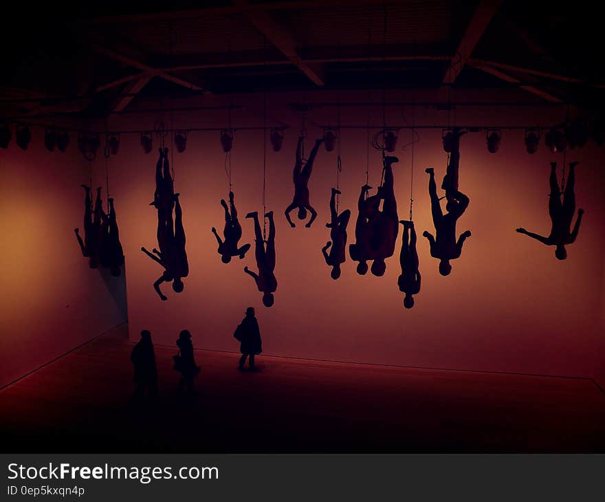 Silhouette of Circus People