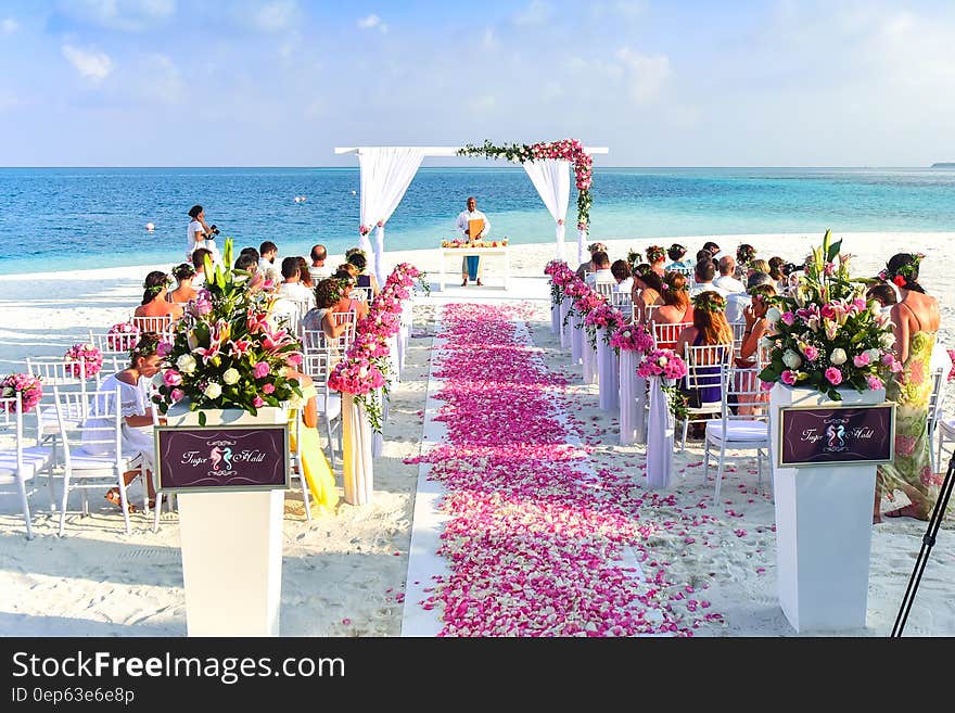 Beach Wedding Ceremony during Daytime