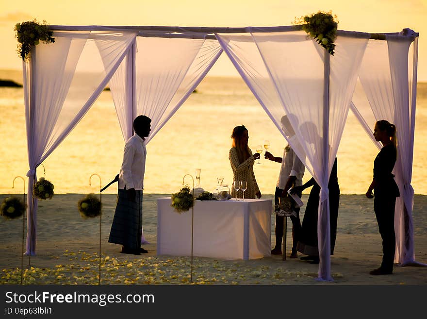 Beach Wedding during Sunset