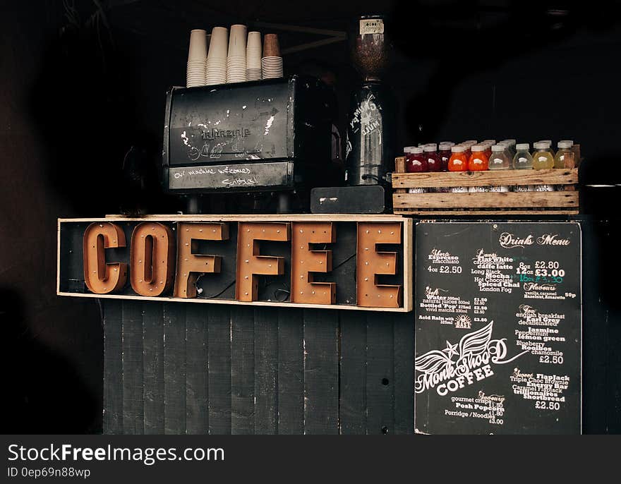 Coffee Brown Signage